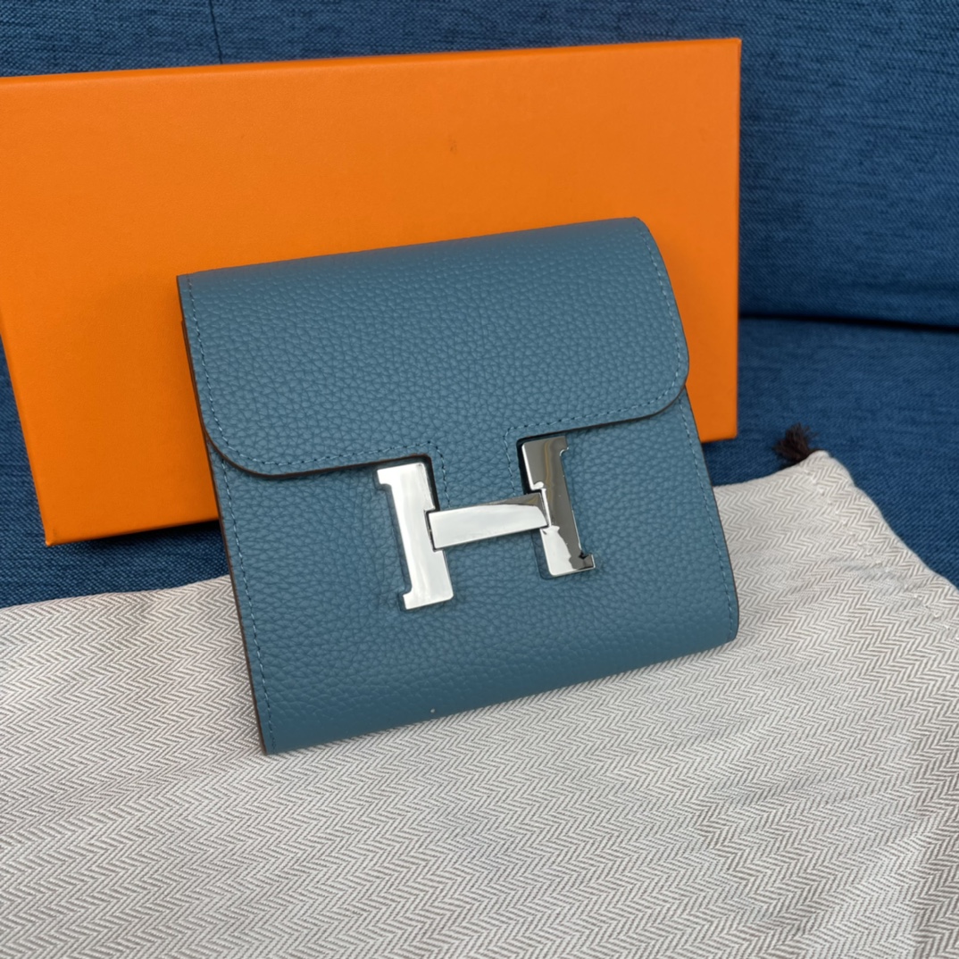 H**mes constance togo leather-13*11.8cm