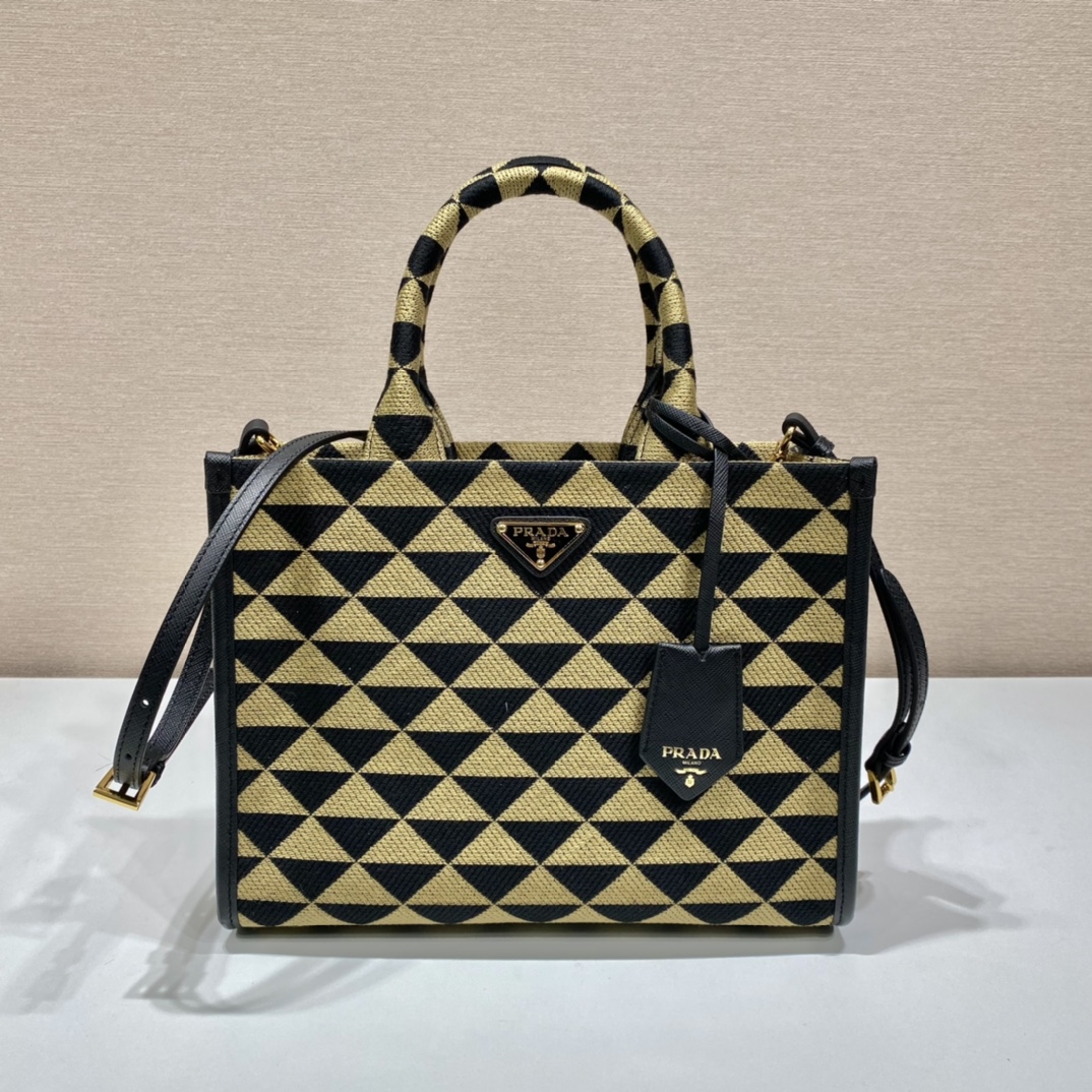 Pra*a small tote in saffiano leather 1ba354-28*22*9cm