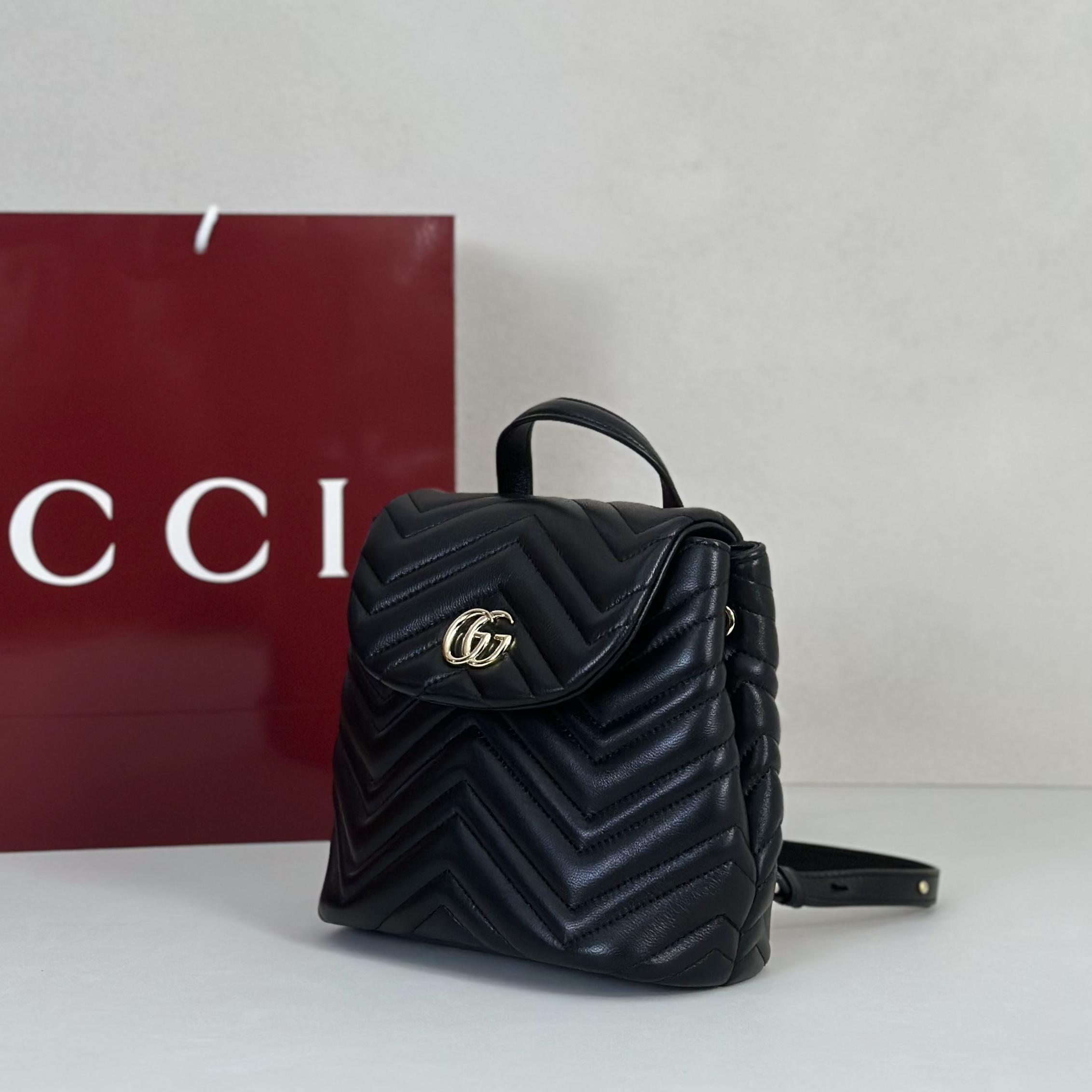Gvc*1 Mini Marmont Backpack-20*11*18CM