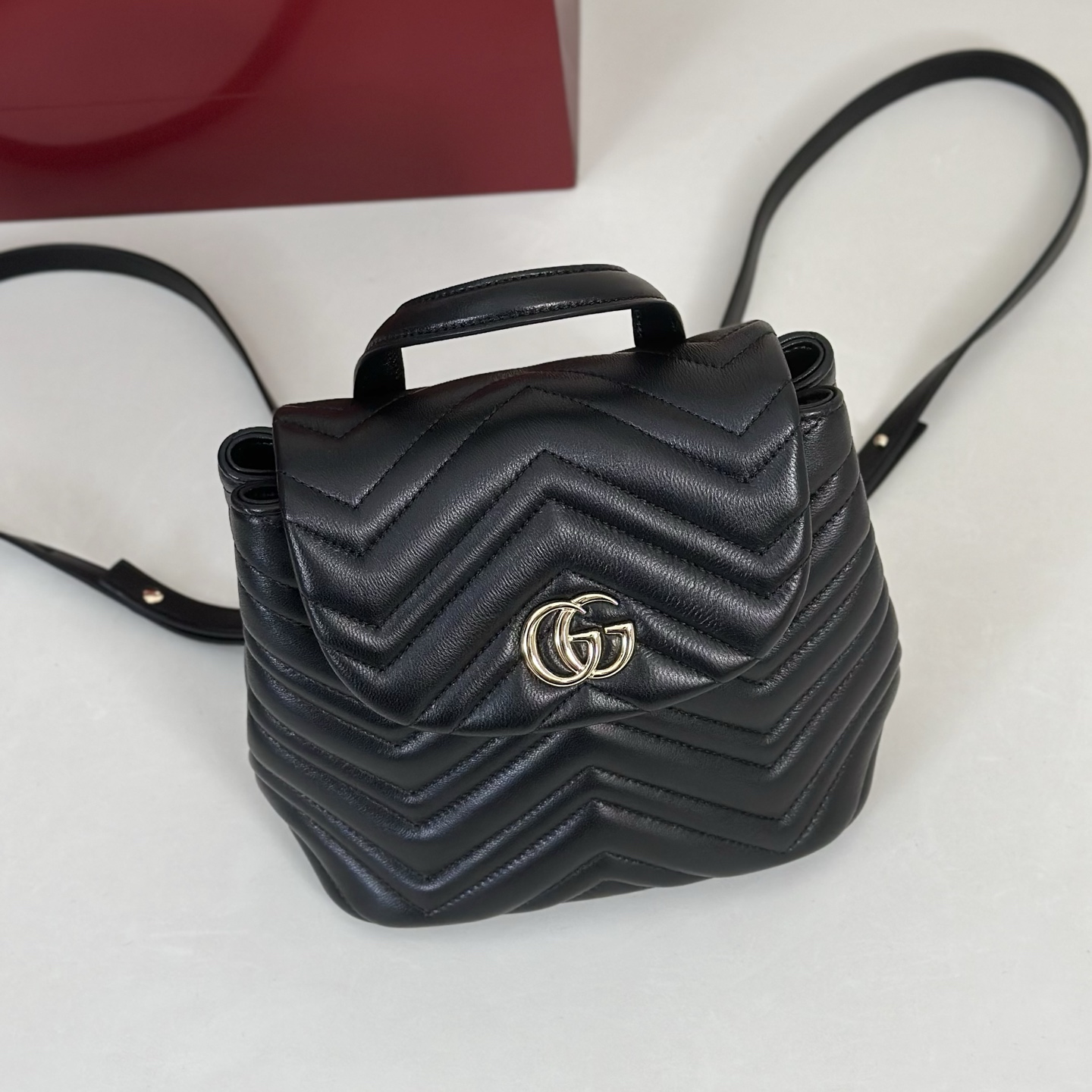 Gvc*1 Mini Marmont Backpack-20*11*18CM