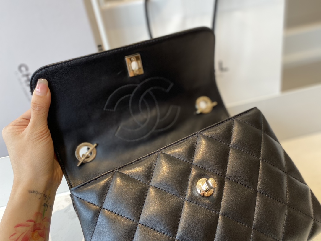 Ch@nel Trendy CC-Champagne Gold-25*17*12CM
