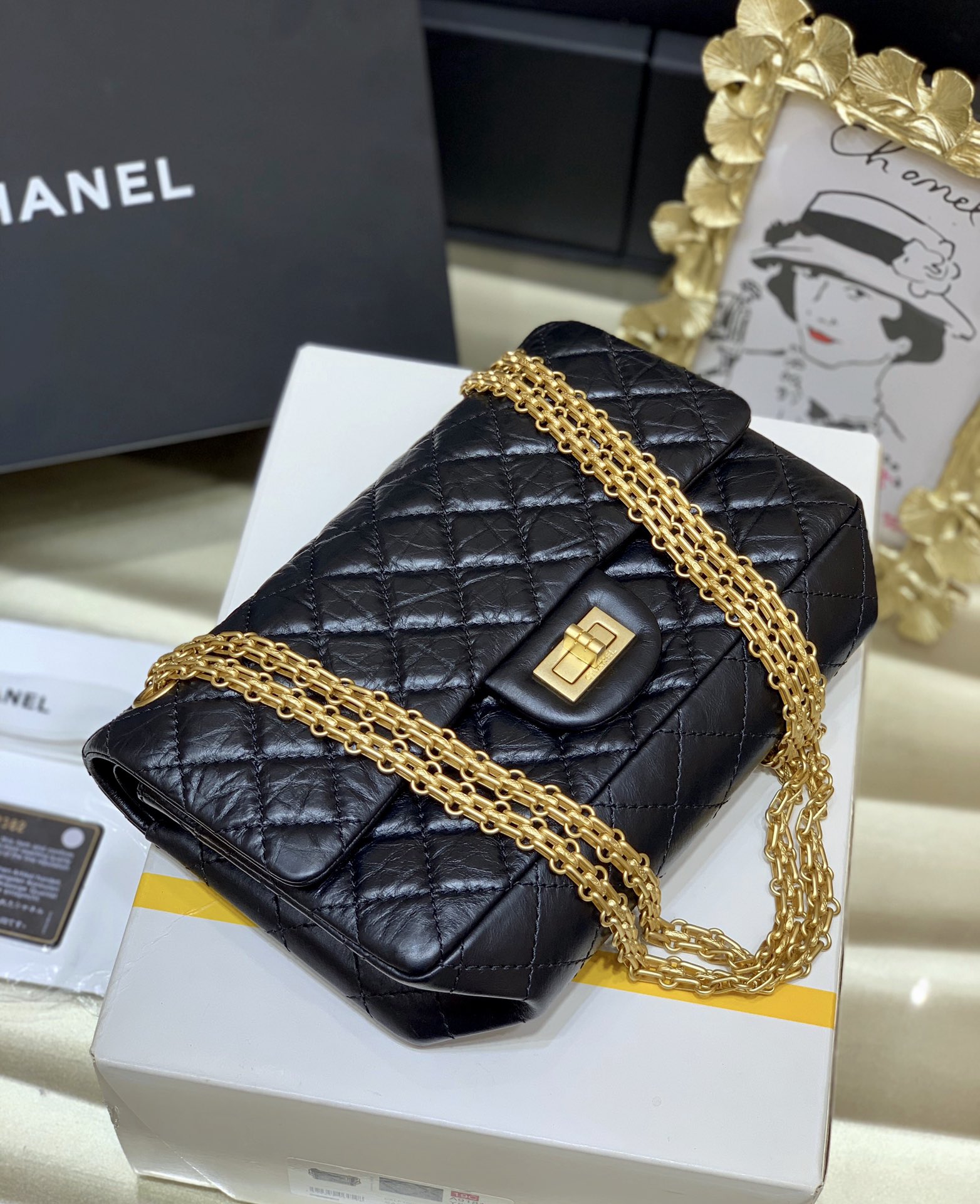 Ch@nel Reissue 2.55 Flap Bag -28CM