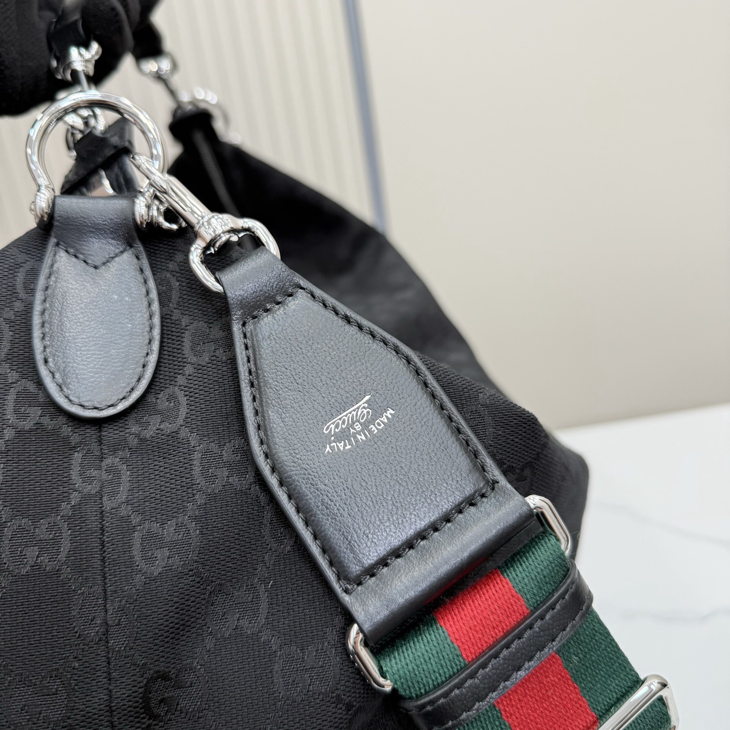 Guc*ci Brera GG Canvas Large Shoulder Bag-46*29*20.5CM