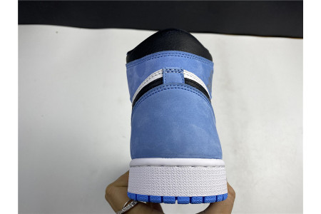 AIR JORDAN 1 RETRO HIGH WHITE UNIVERSITY BLUE BLACK 555088-134