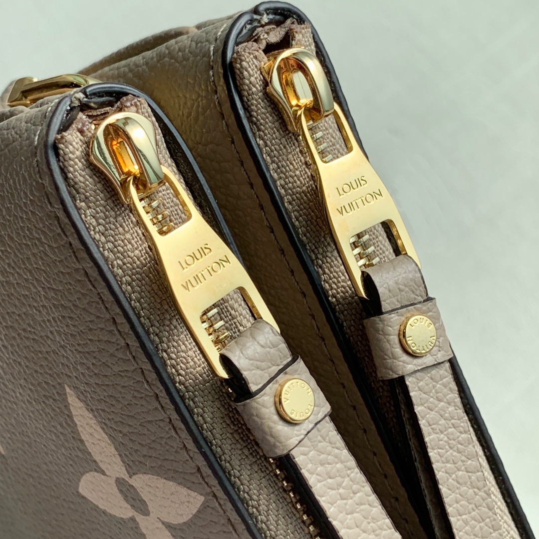 l0*is V*t0n m80084 pochette double zip bag -20*12.5*3cm
