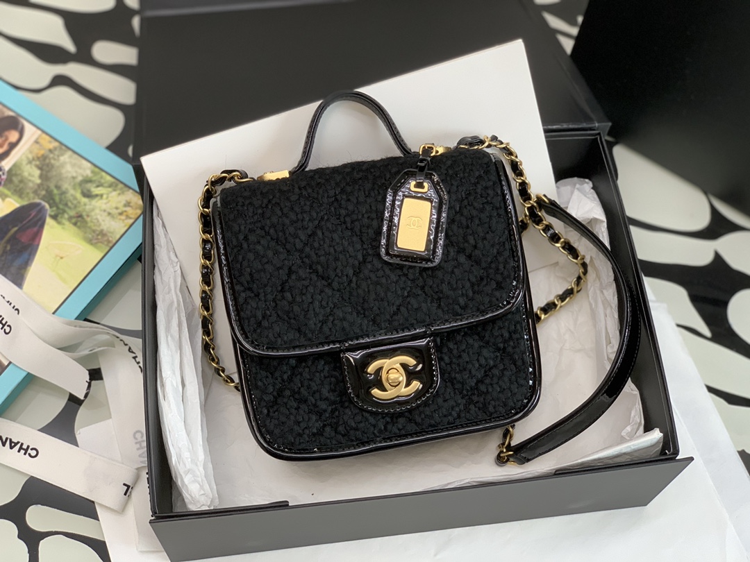 Ch@nel Flap Bag-17*20.5*6CM