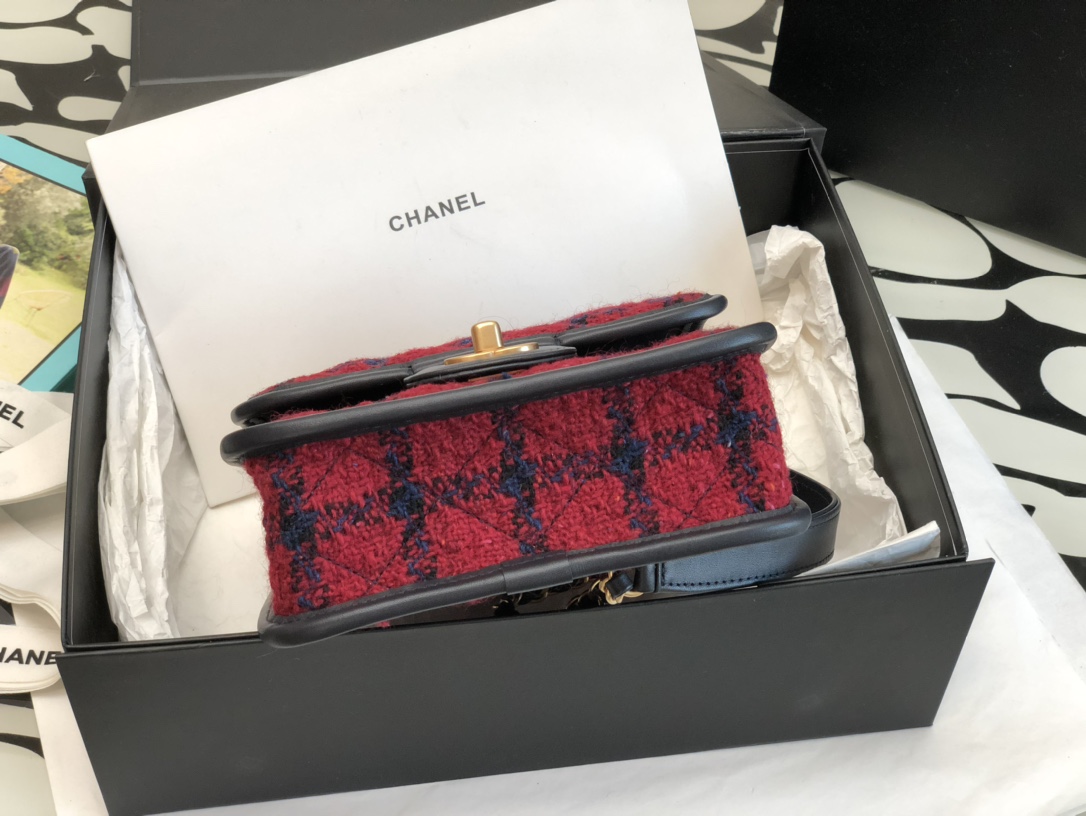 Ch@nel Flap Bag-17*20.5*6CM