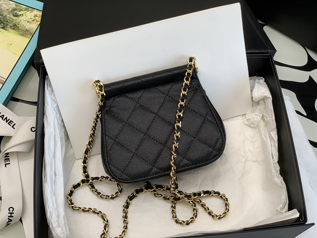 Ch@nel Flap Bag-12.5*14*6CM