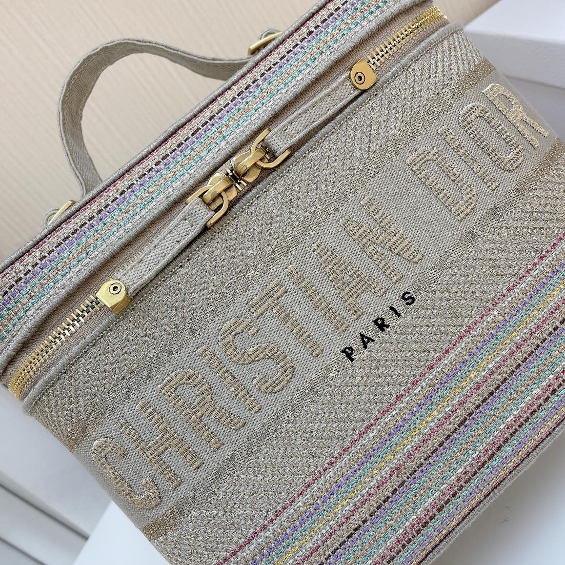 D*or oblique cosmetic bag-25x15x14cm