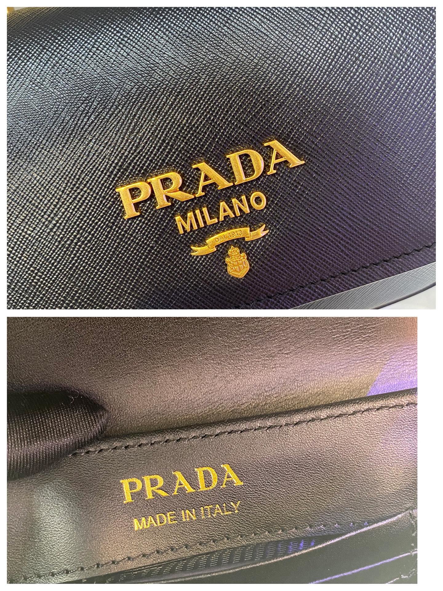 Pra*a saffiano chain bag1bd275-22*14*7cm