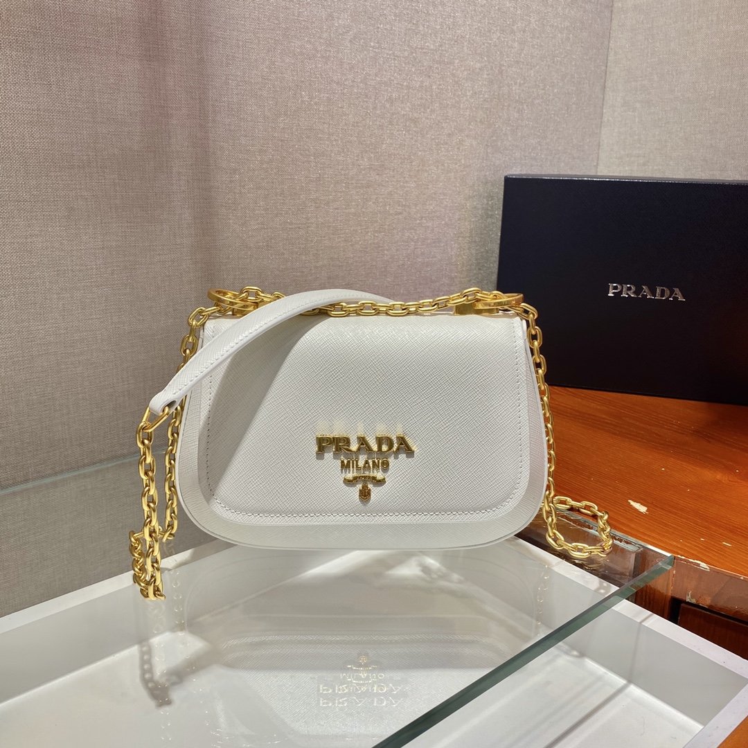 Pra*a saffiano chain bag1bd275-22*14*7cm