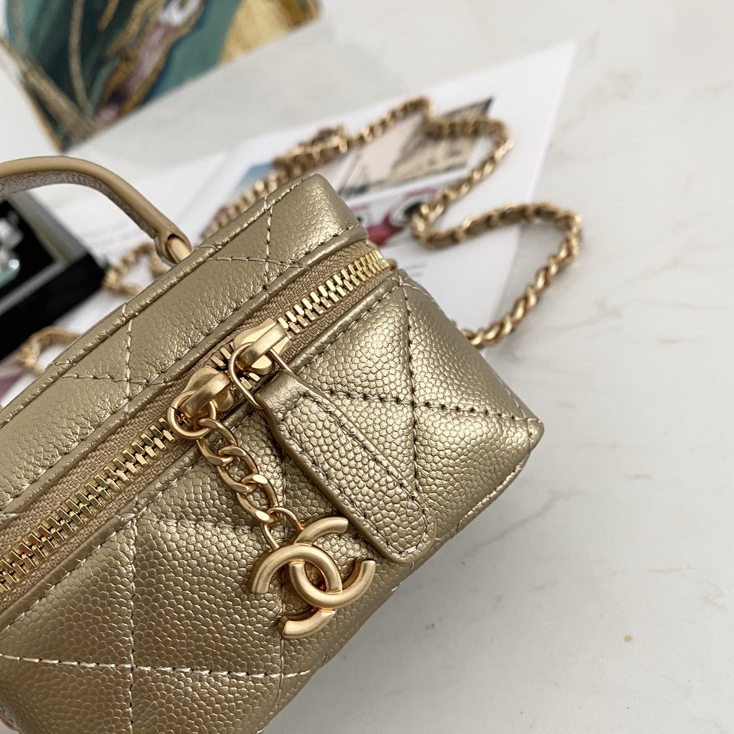 Ch@nel Vanity Bag-11.5x12x7CM