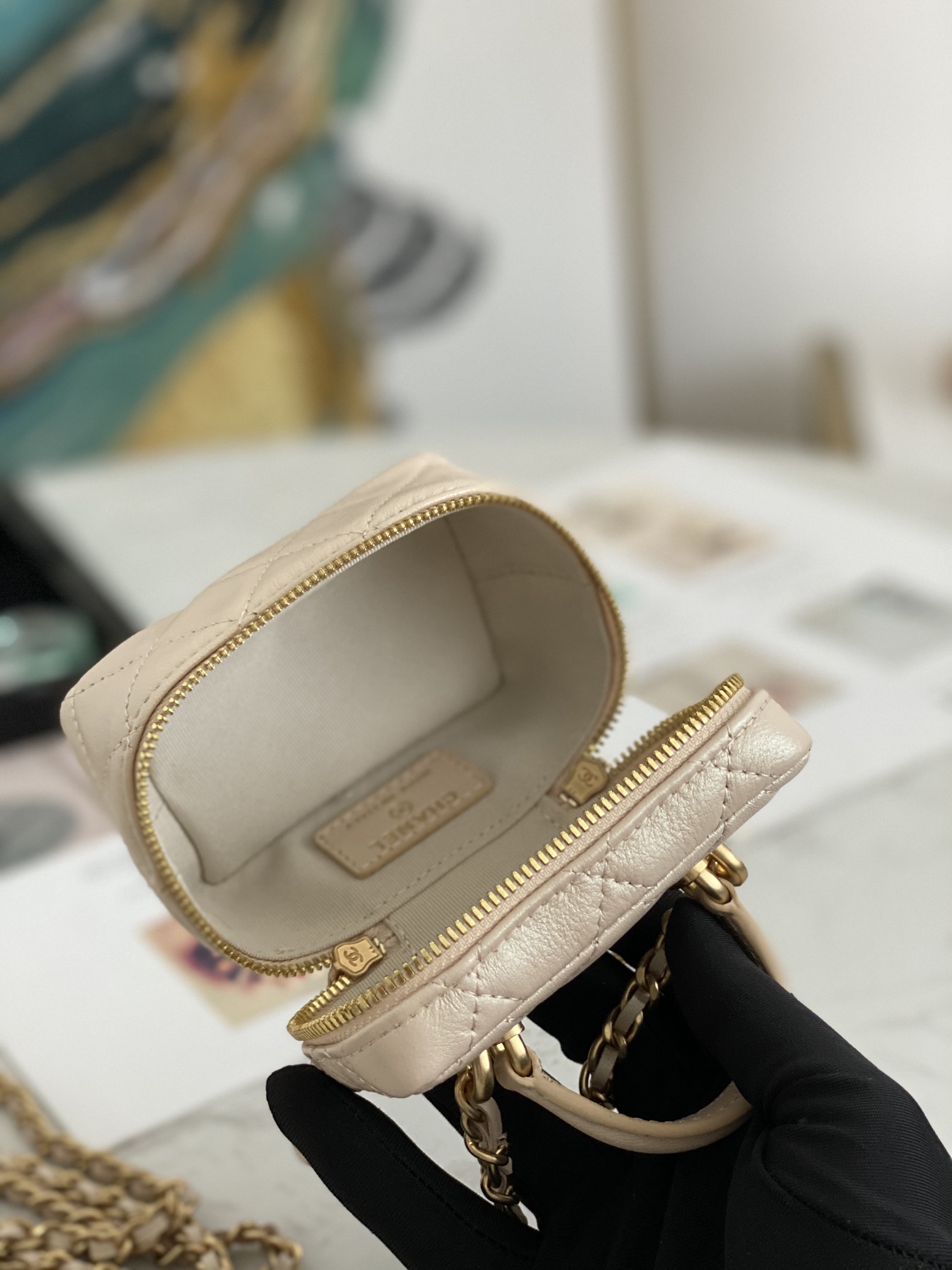 Ch@nel Vanity Bag-11.5x12x7CM