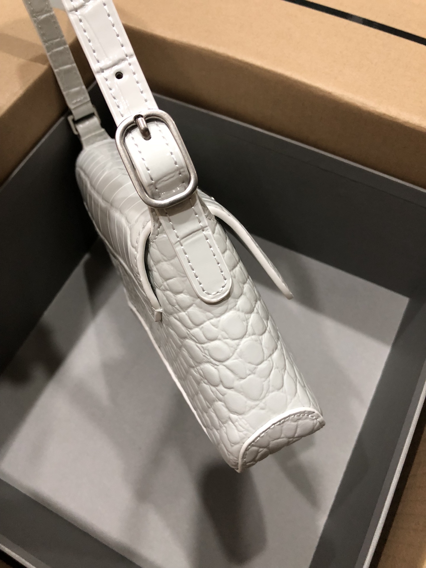 Balenciag XX Flap Bag Crocodile Embossed-27*4.8*15.5CM