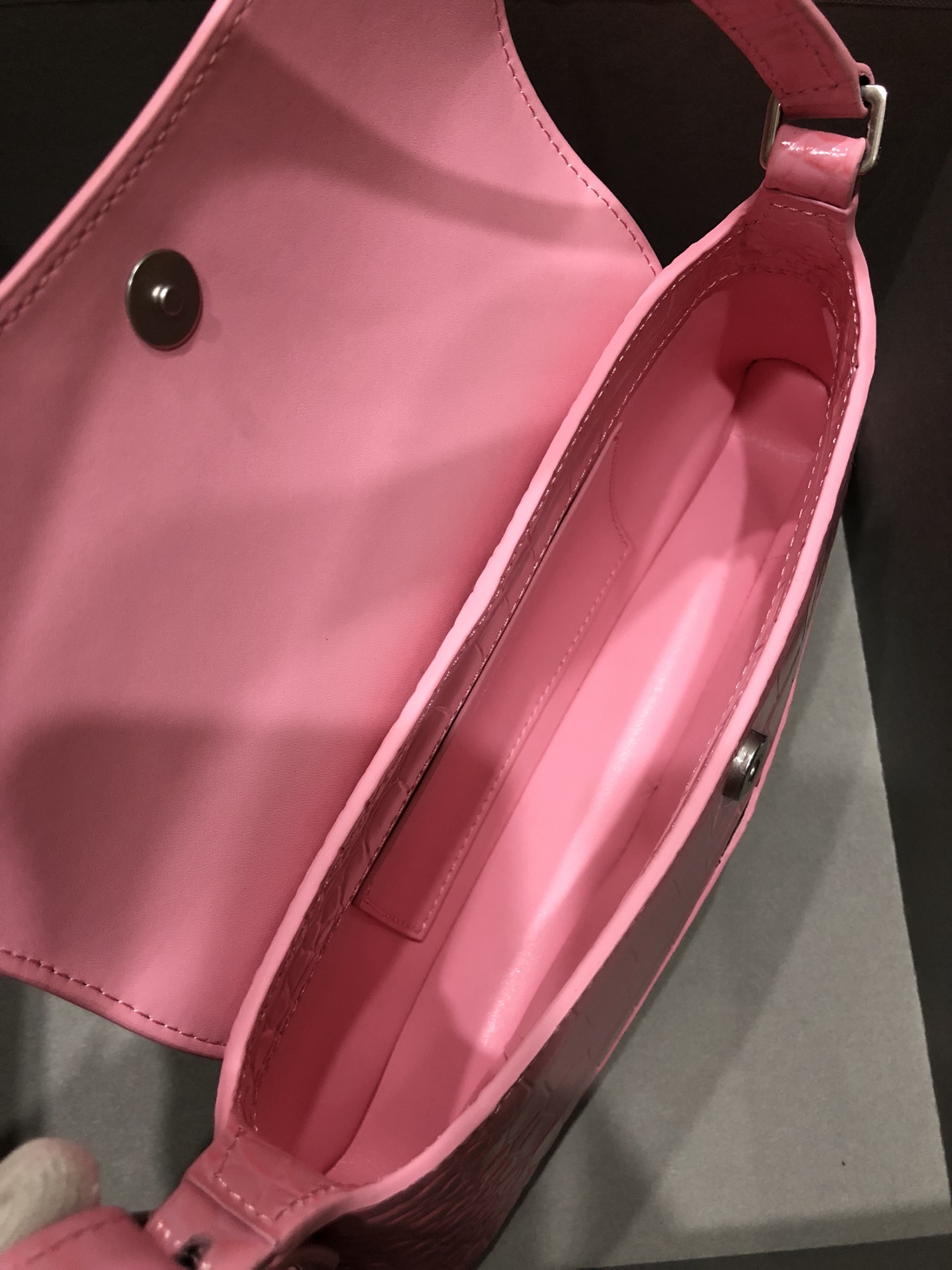 Balenciag XX Flap Bag Crocodile Embossed-27*4.8*15.5CM
