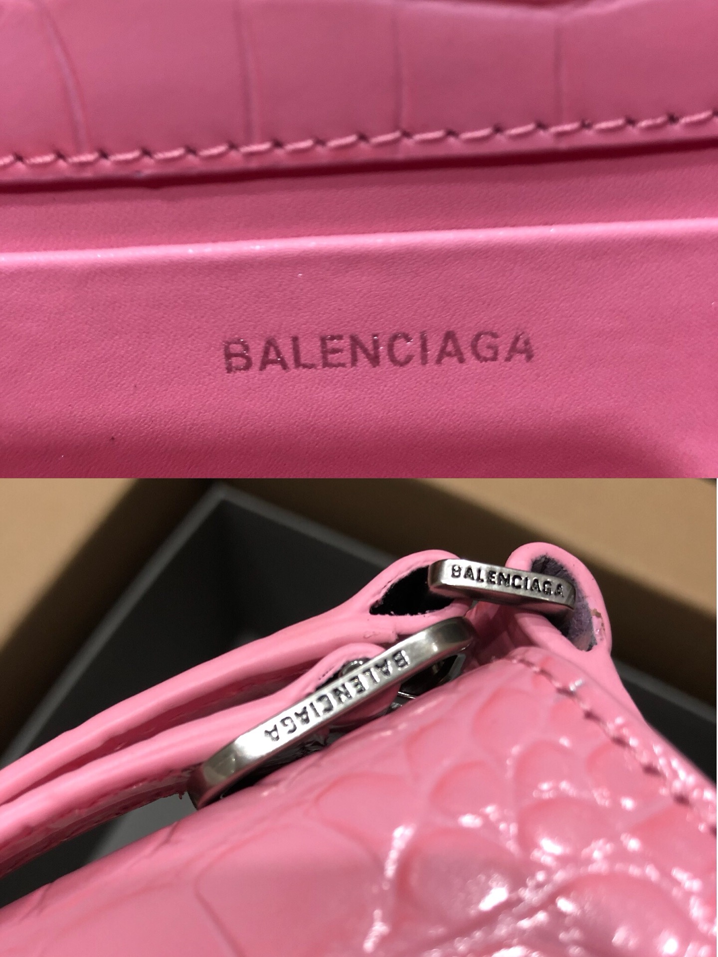 Balenciag XX Flap Bag Crocodile Embossed-27*4.8*15.5CM