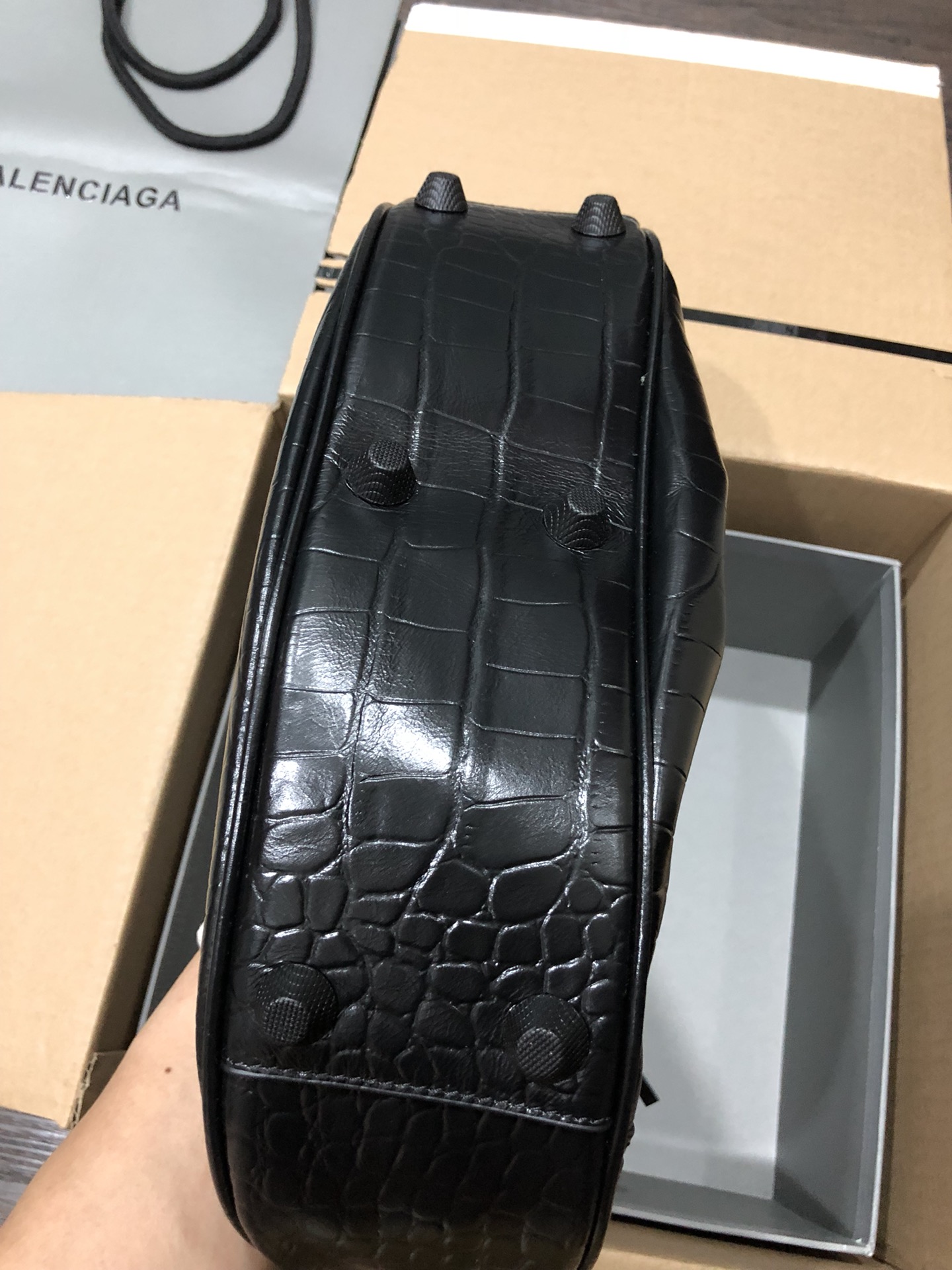 Balenciag Le Cagole Handbags-Crocodile-33*16*8CM