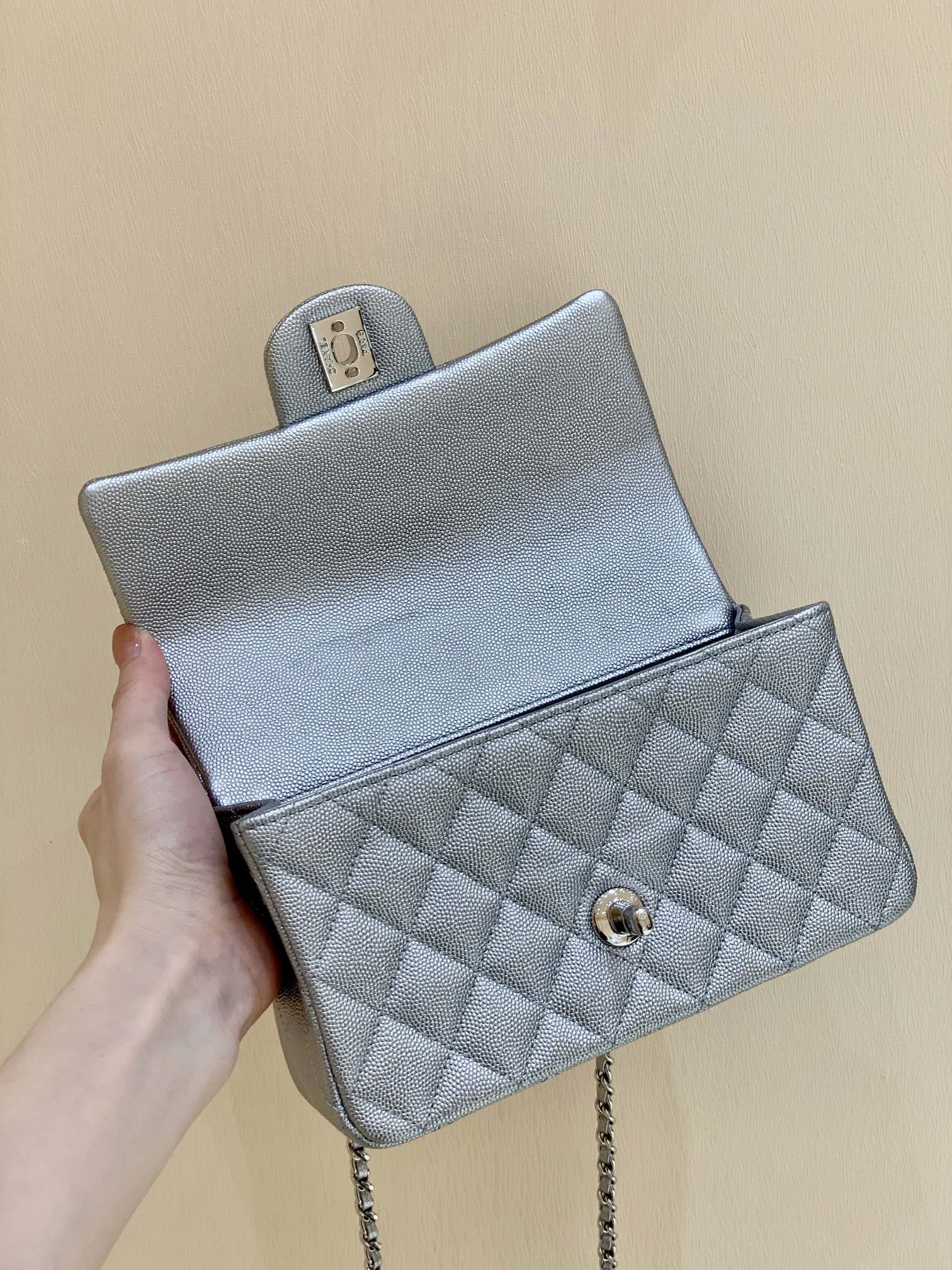 Ch@nel Flap Bag-20*13*9CM