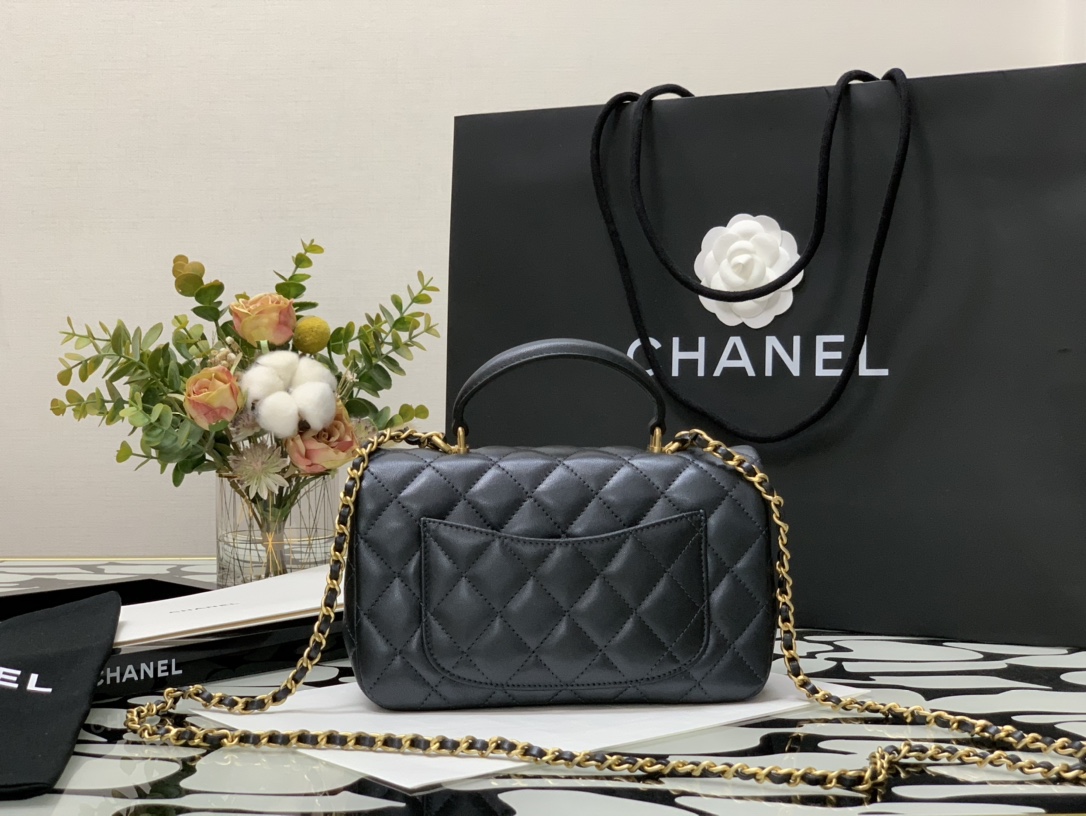 Ch@nel Flap Bag-20*13*9CM
