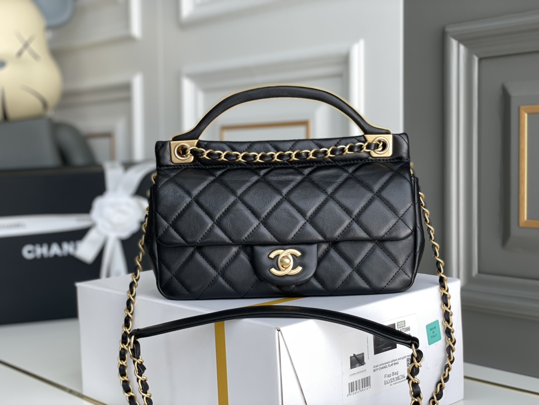 Ch@nel Handle Bag-23*20*8CM
