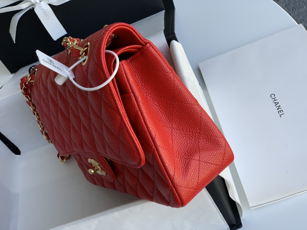 Ch@nel Flap Bag-Caviar Leather-25CM