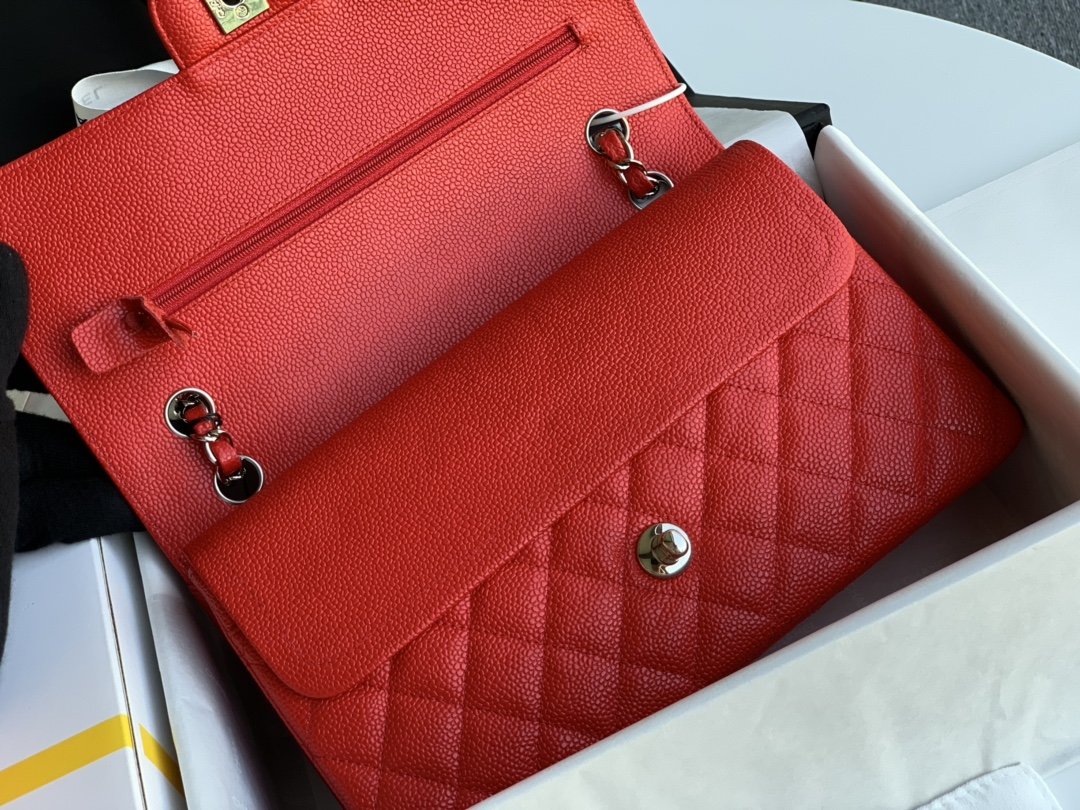 Ch@nel Flap Bag-Caviar Leather-25CM