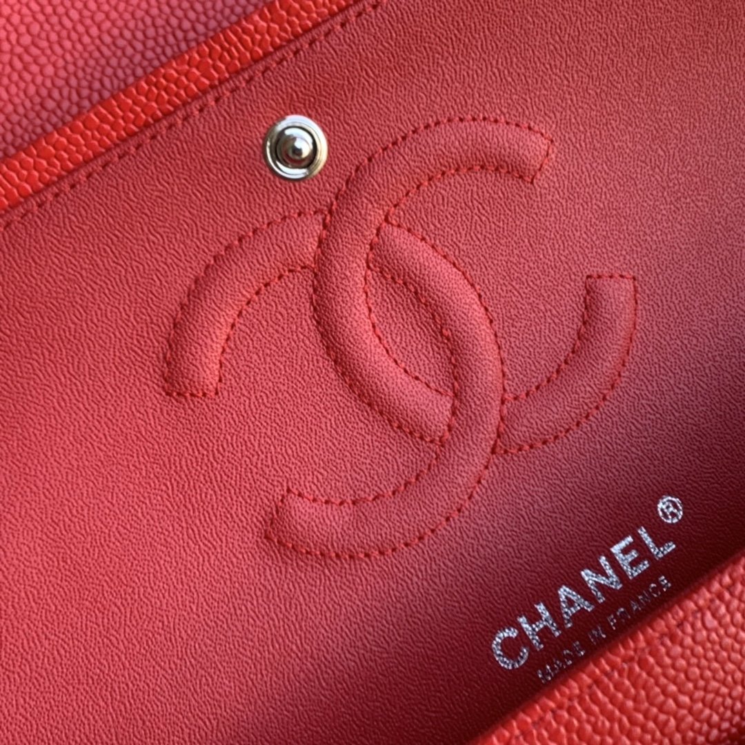 Ch@nel Flap Bag-Caviar Leather-25CM