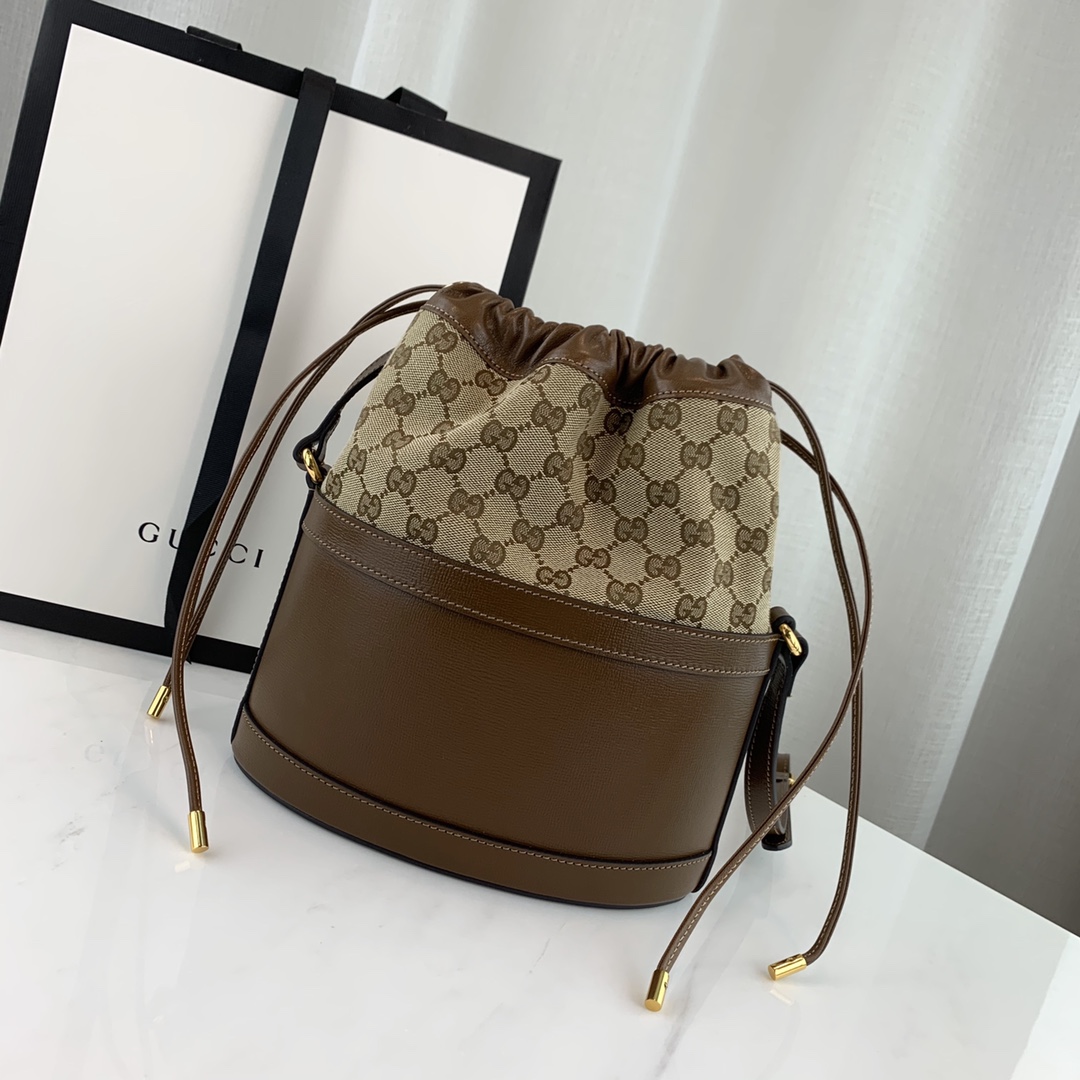 G*u*i 1955 horsebit bucket bag-22*25*12cm