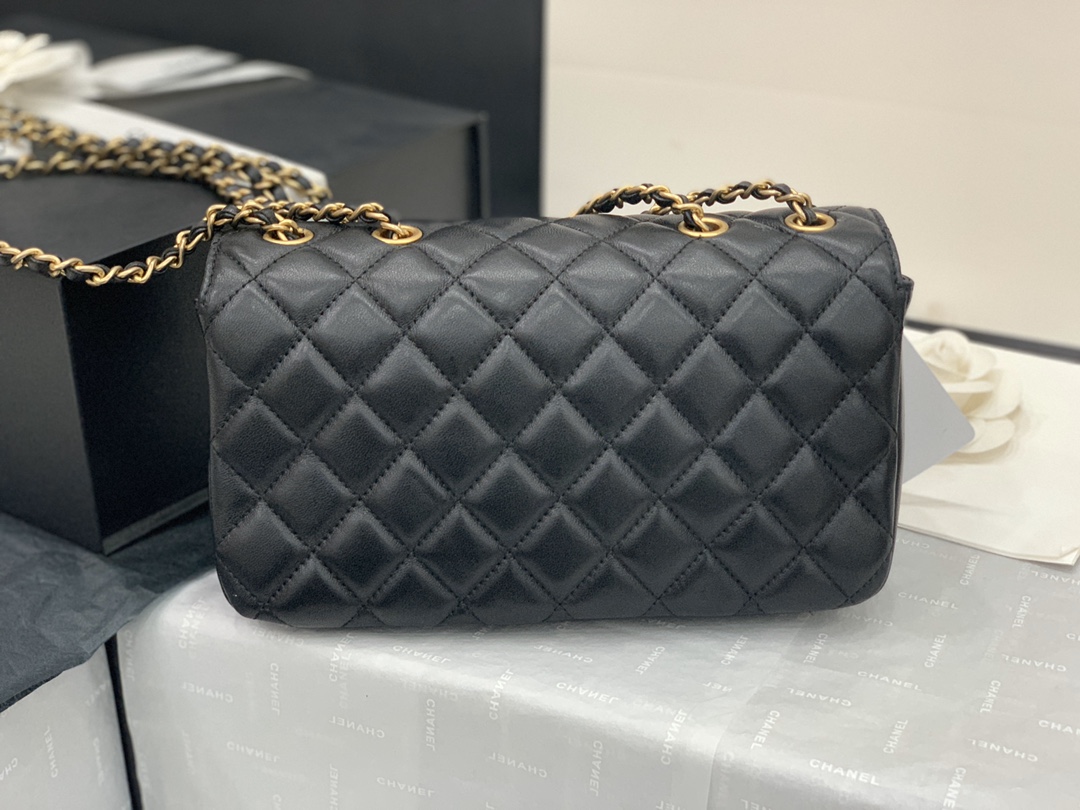 Ch@nel Flap Bag-22X7X13CM