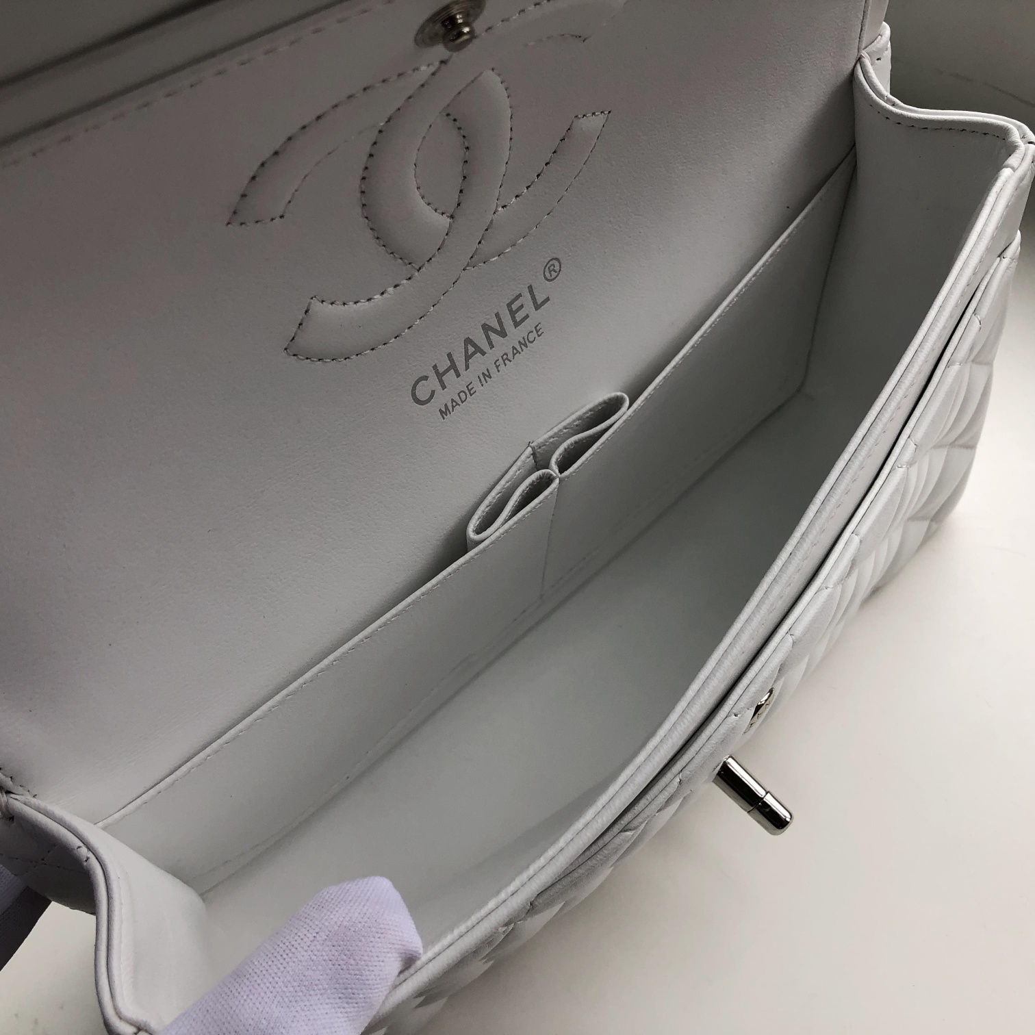 Ch@nel Flap Bag-Lambskin-25CM