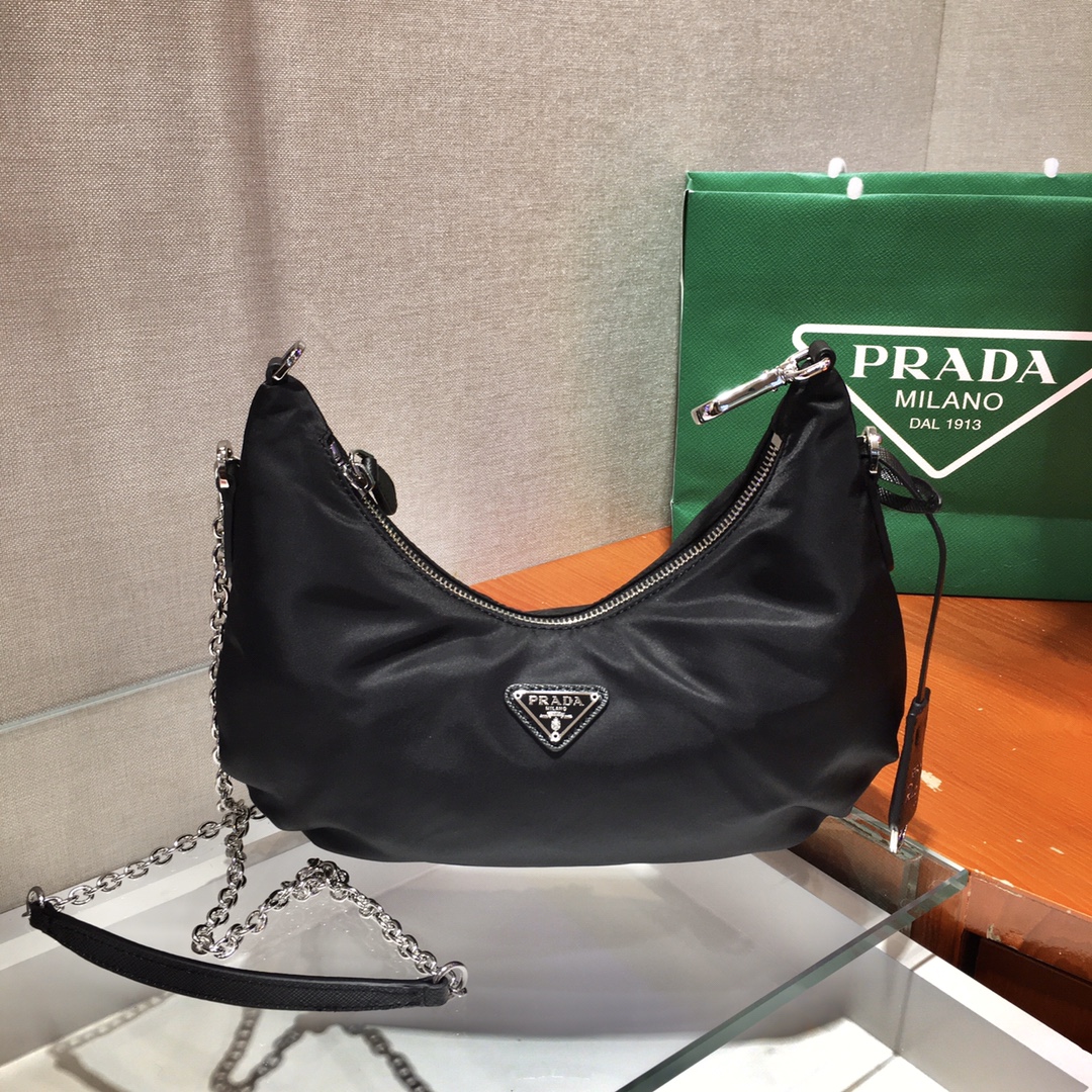 Pra*a hobo bag-1bh172 -24*16*7cm