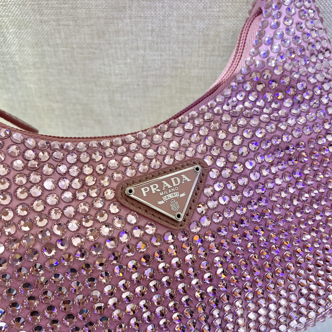 Pra*a nylon 1ne515 hobo bag-23*14*5cm