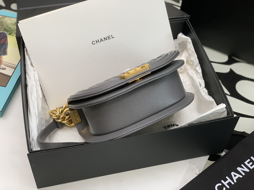Ch@nel Boy Bag-18*12.5*6CM