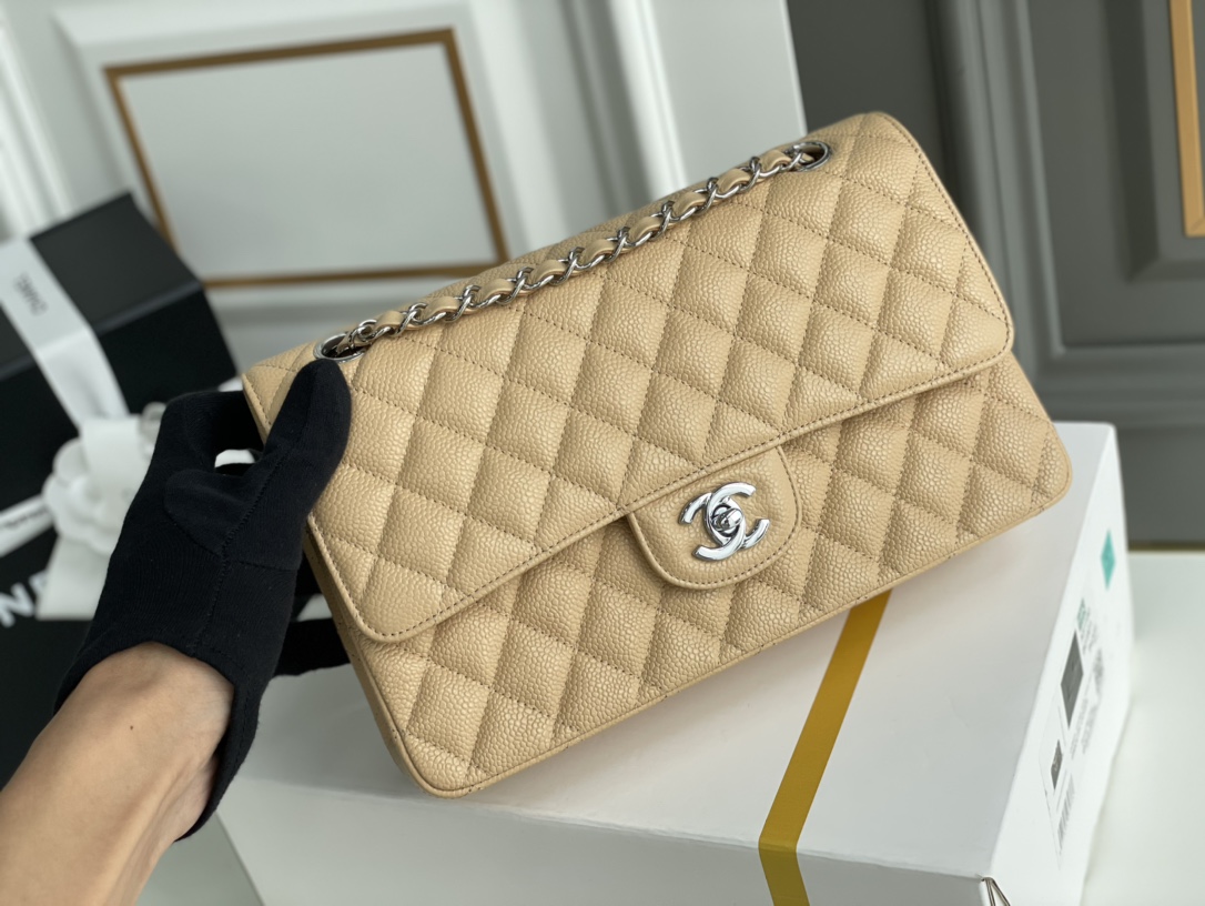 Ch@nel Flap Bag-Caviar Leather-25CM