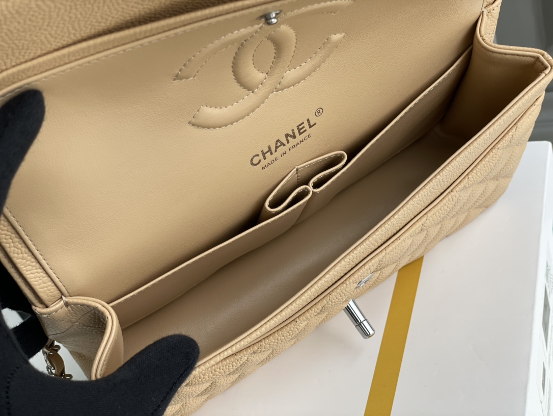 Ch@nel Flap Bag-Caviar Leather-25CM