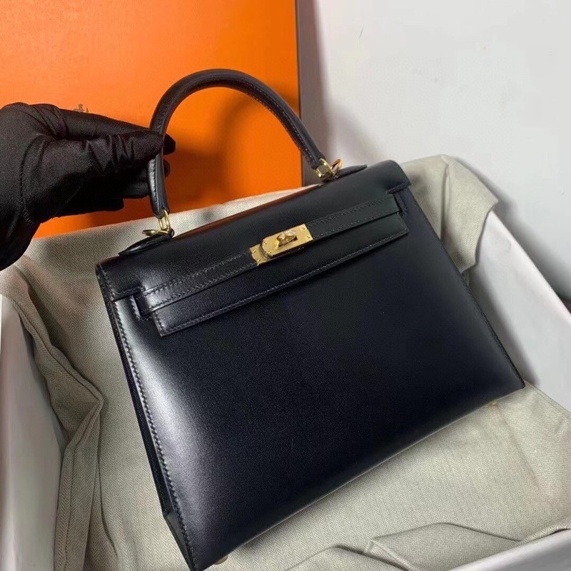 H**mes kelly 25cm-box leather