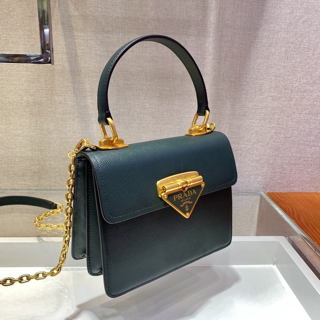 Pra*a 1bd021 chain bag-20*17*8.5cm