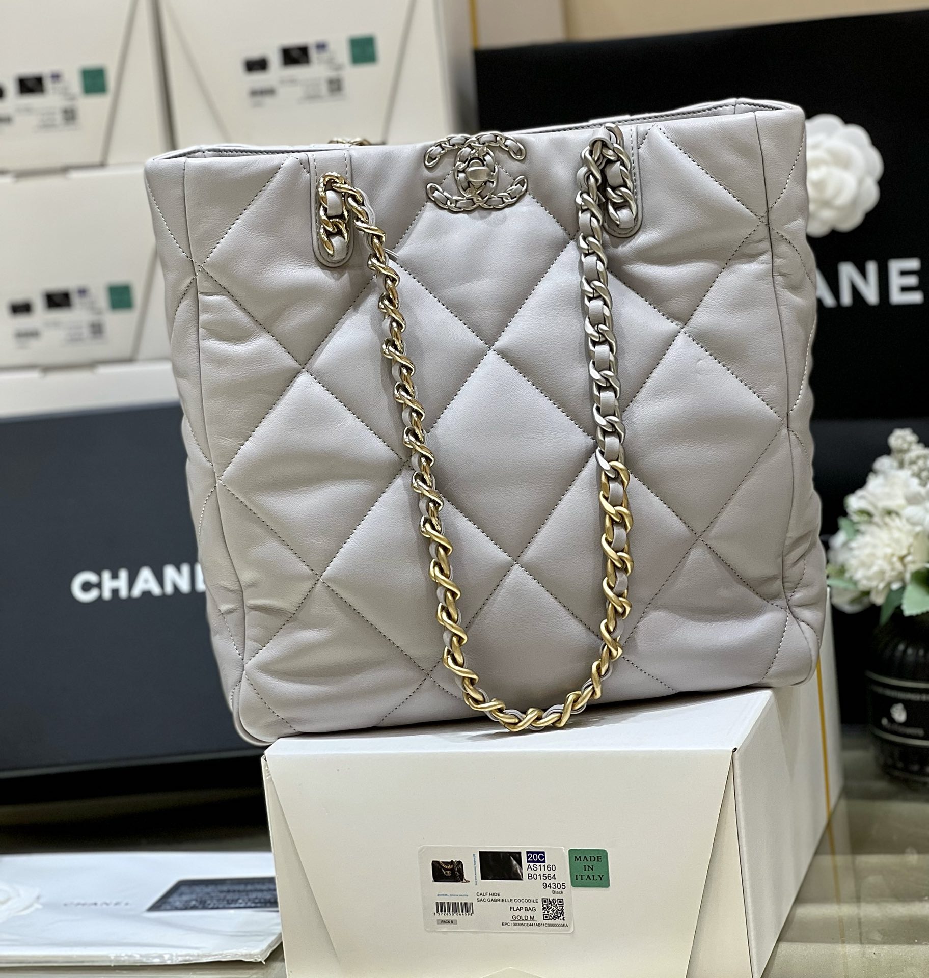 Ch@nel 19 bag Tote -AS3519-30*37*10CM