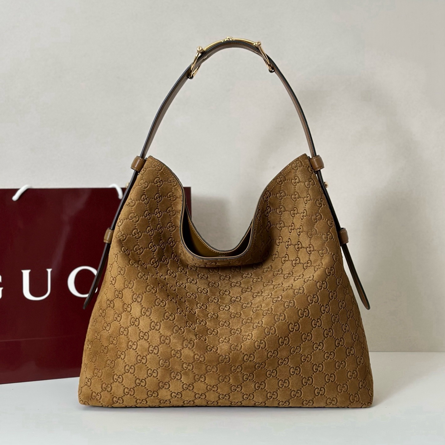 Guc*ci Horsebit Beatrix Shoulder Bag-40*36*12CM