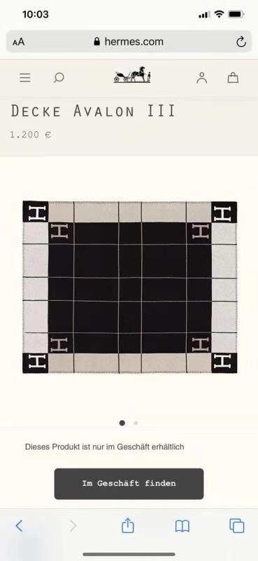H**mes blankets-180*140cm