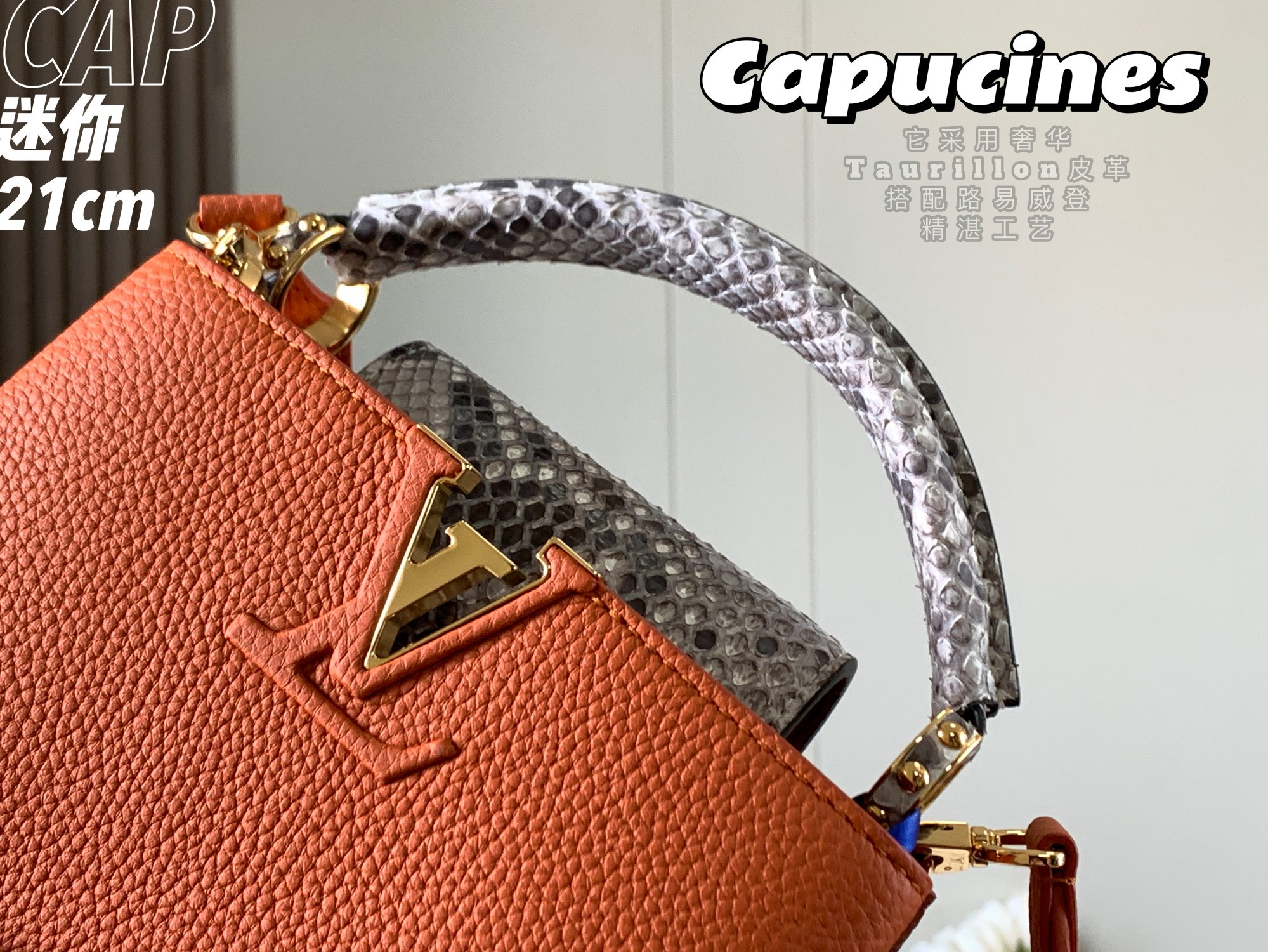 l0*is V*t0n mini capucines handlebag-21*14*8cm