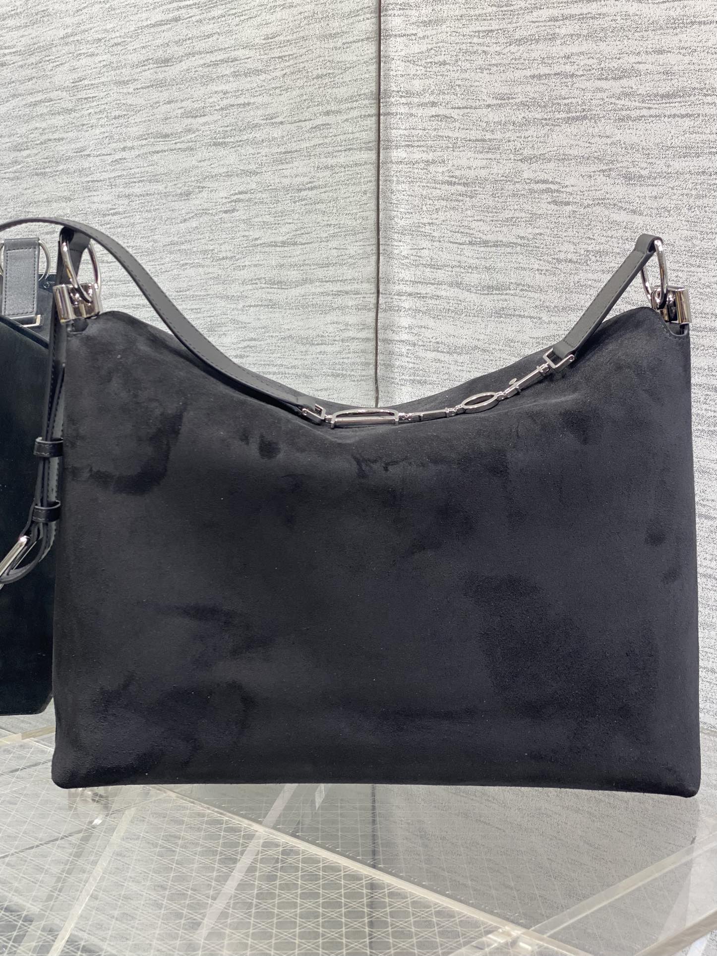 Diro 2026ss Chrustian Hobo Bag(Silver)-28*24*8CM/33*27*9CM/39*29*11CM