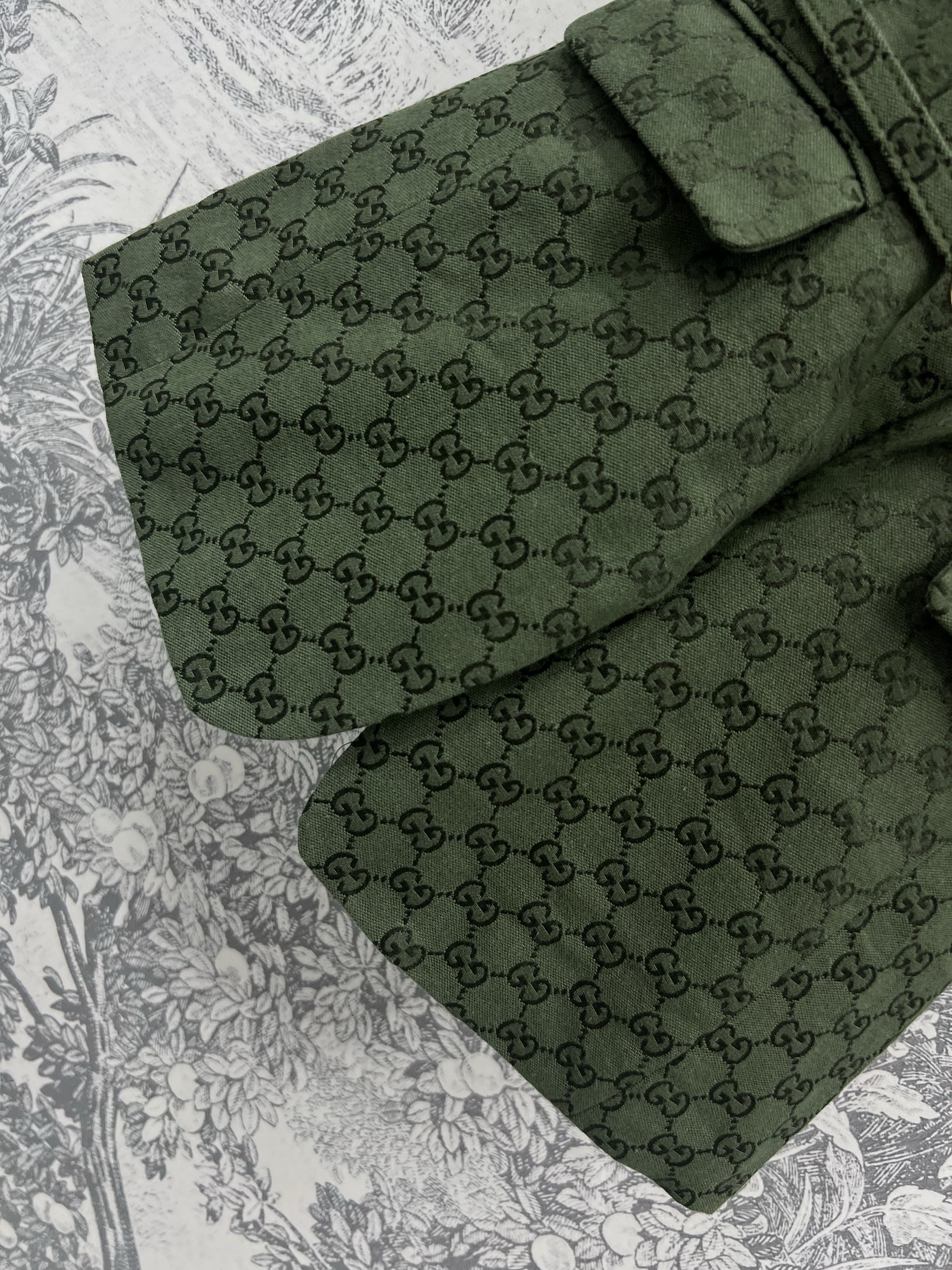 Gv*c green gg jacquard sleeveless waistcoat
