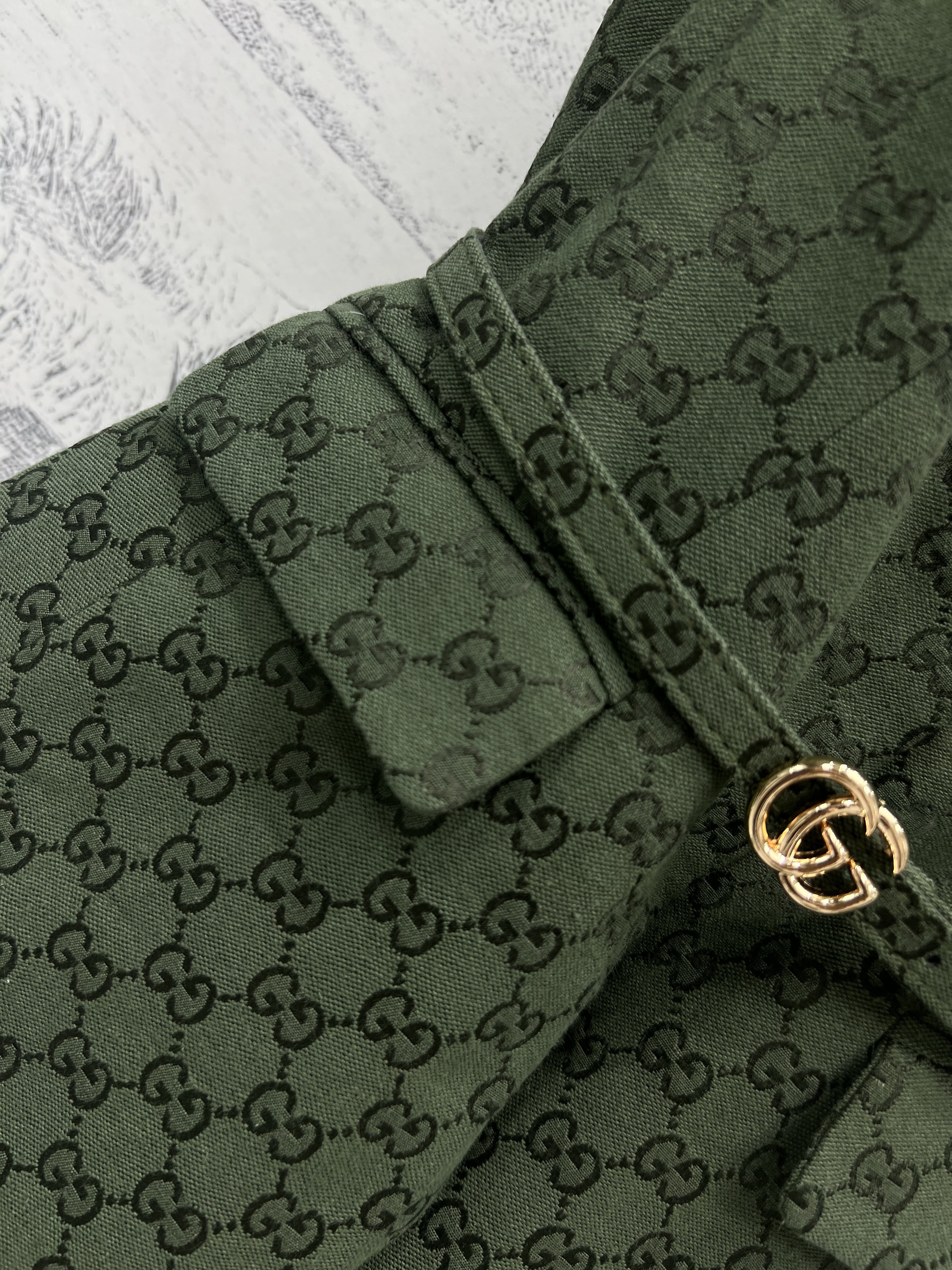 Gv*c green gg jacquard sleeveless waistcoat