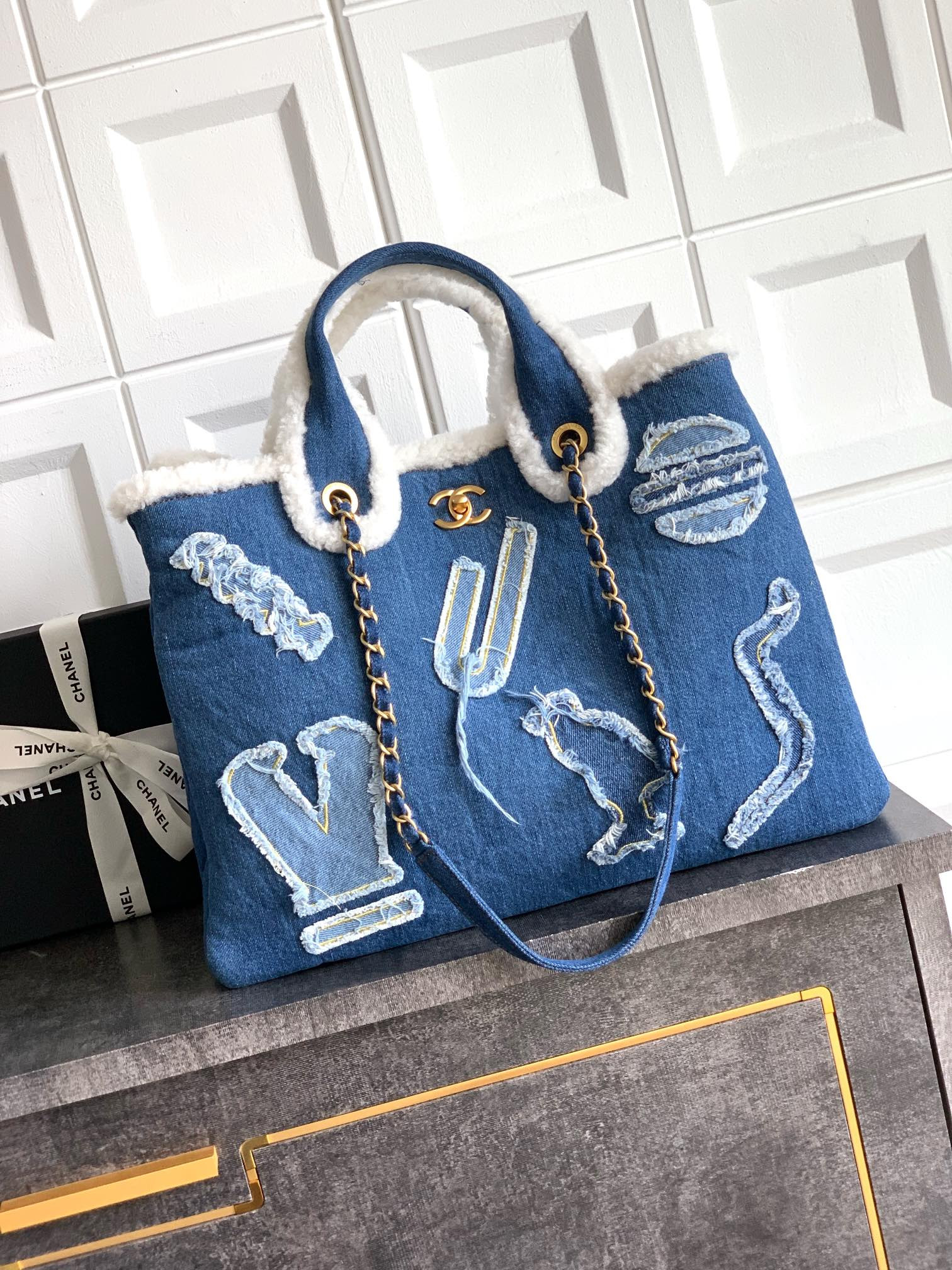 Ch@nel Tote Bag-29X40X14.5CM