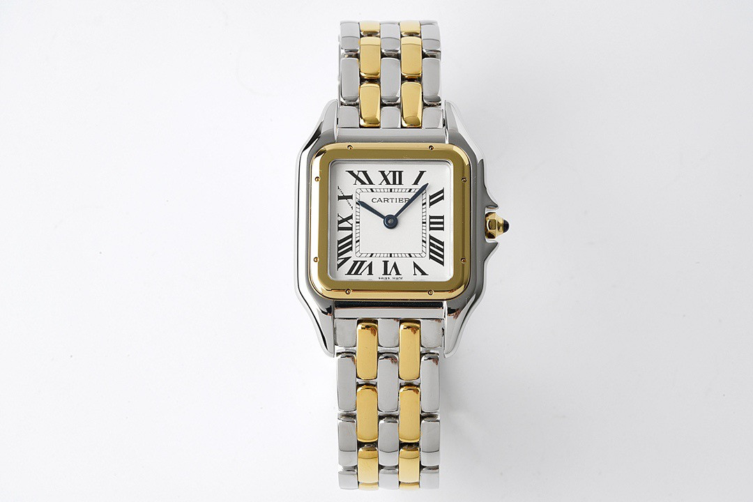 Ca*t1er panthère de mm w2pn0007 silver ladies used watch-29*37mm