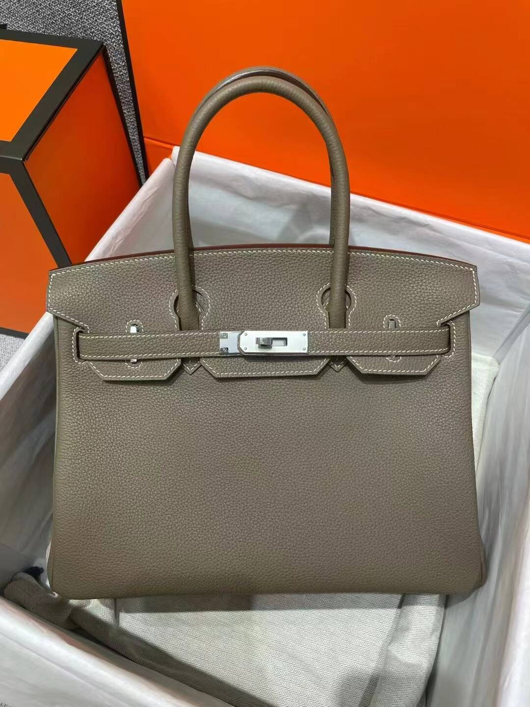 H**me5 birkin-togo leather-25cm
