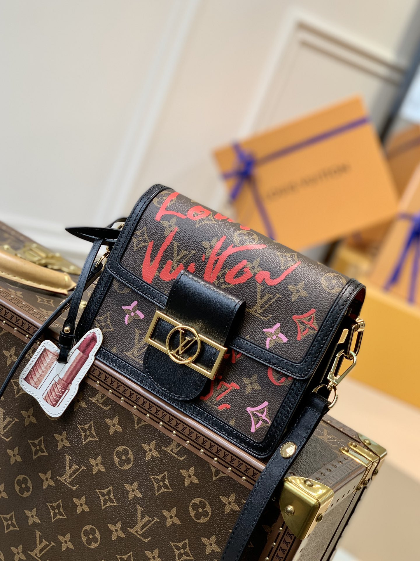 l0*is V*t0n mini dauphine bag m90499-20*15*9cm