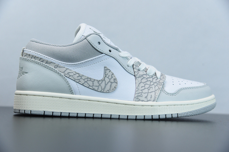 AIR JORDAN 1 LOW PRM WITH GREY ELEPHANT PRINT DH4269-100