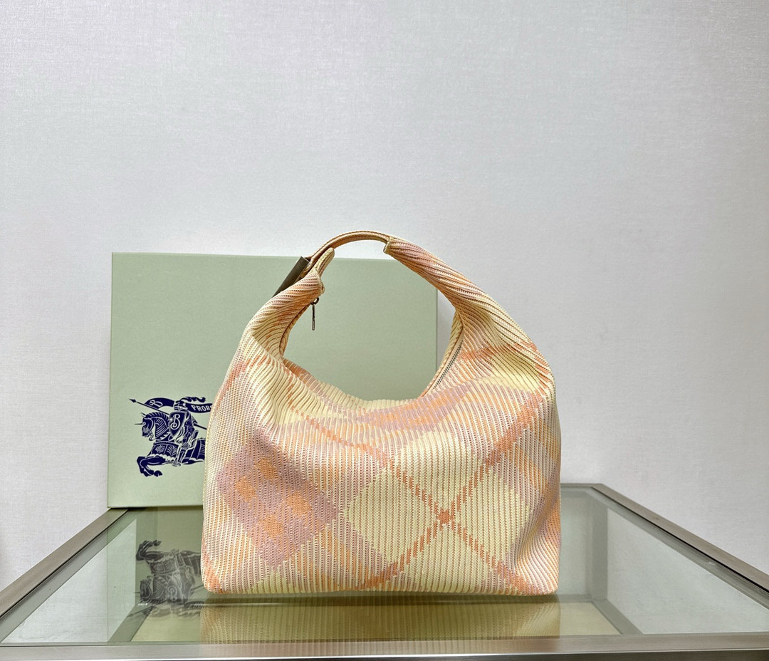 B**rry medium check hobo bag-28.5*16.5*33.5cm